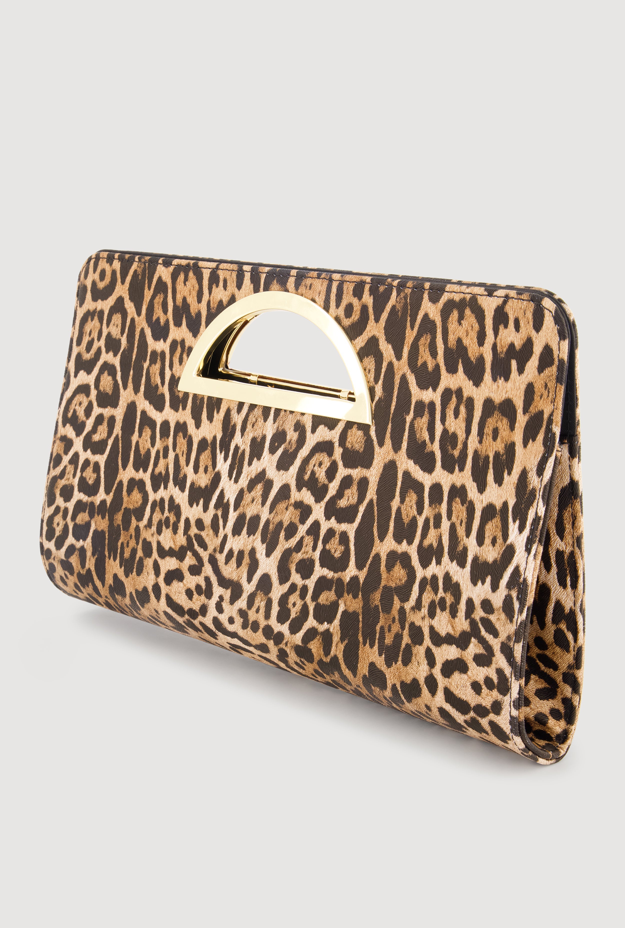 Leopard Print Clutch Bag
